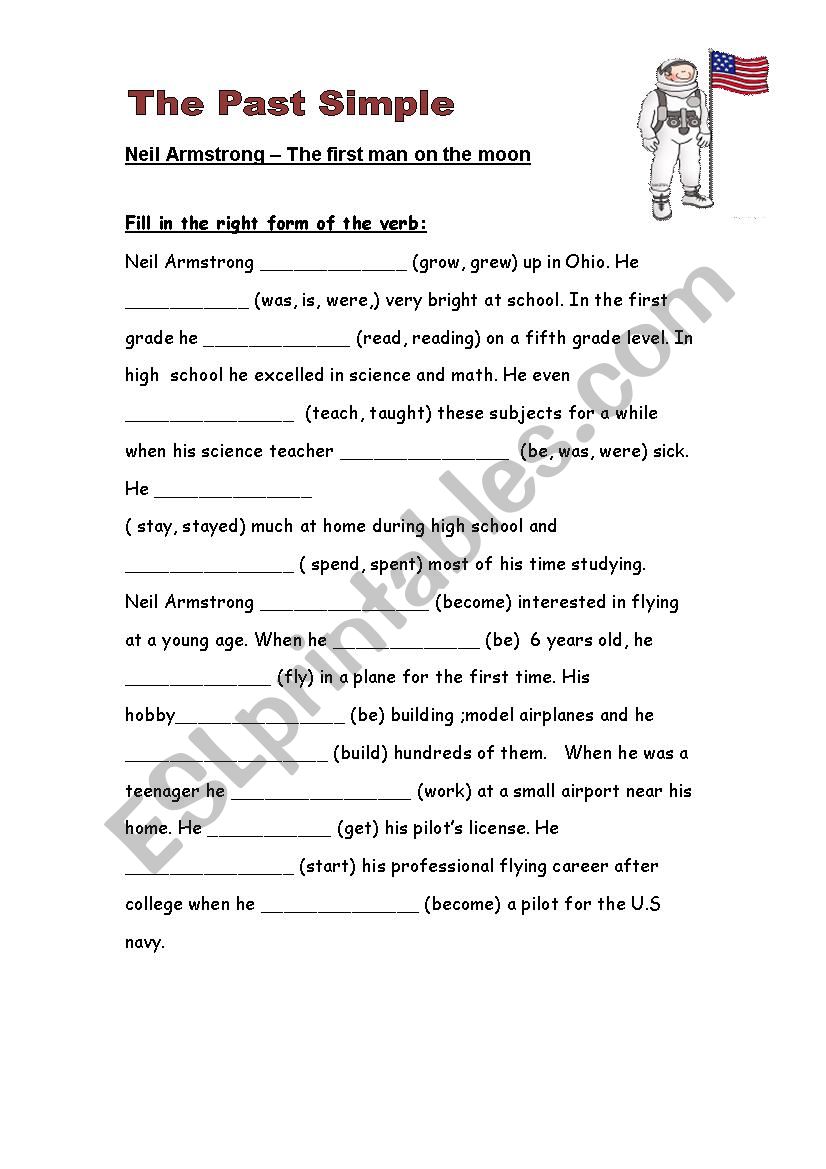 past simple exercise worksheet