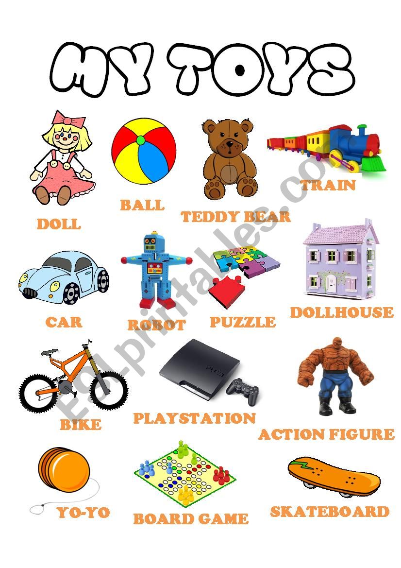 Toys Picture Dictionary worksheet