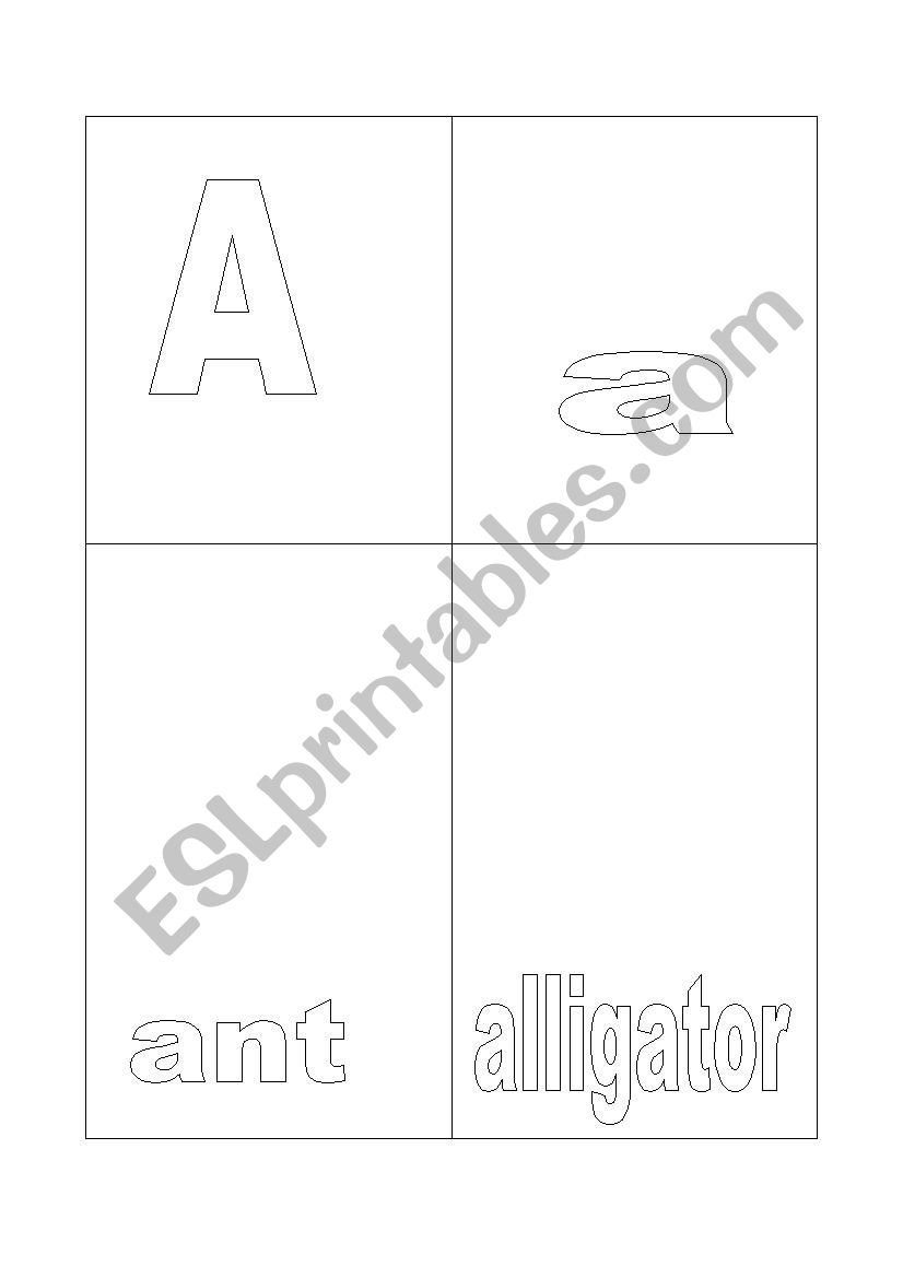 Alphabet Letters and words worksheet