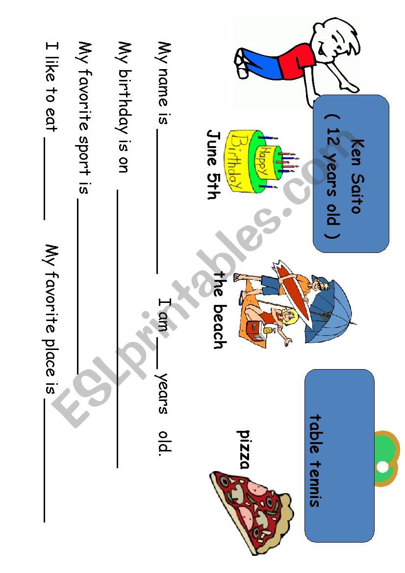 Ken Saito Profile worksheet