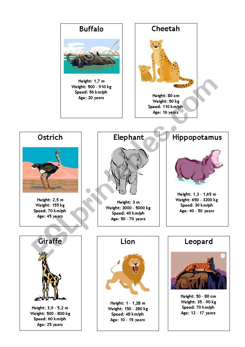 Comparative and superlative game (part 2)