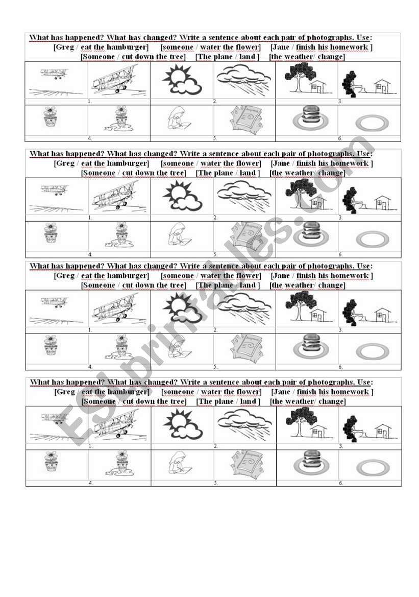 Present perfect B worksheet