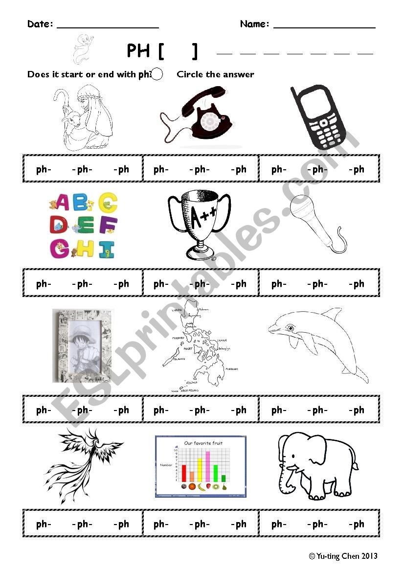 phonics  PH worksheet