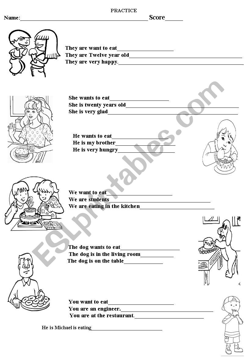 animals worksheet