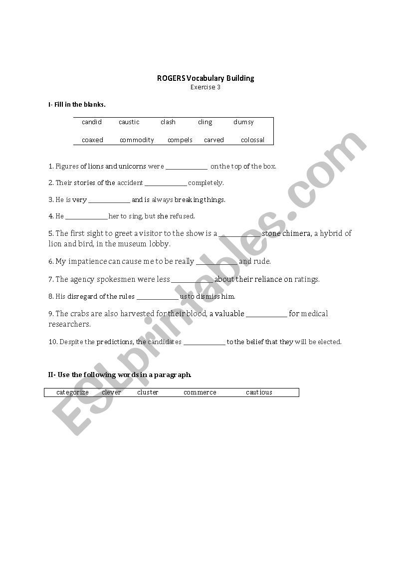 Bruce Rogers TOEFL Vocabulary Building 3&4