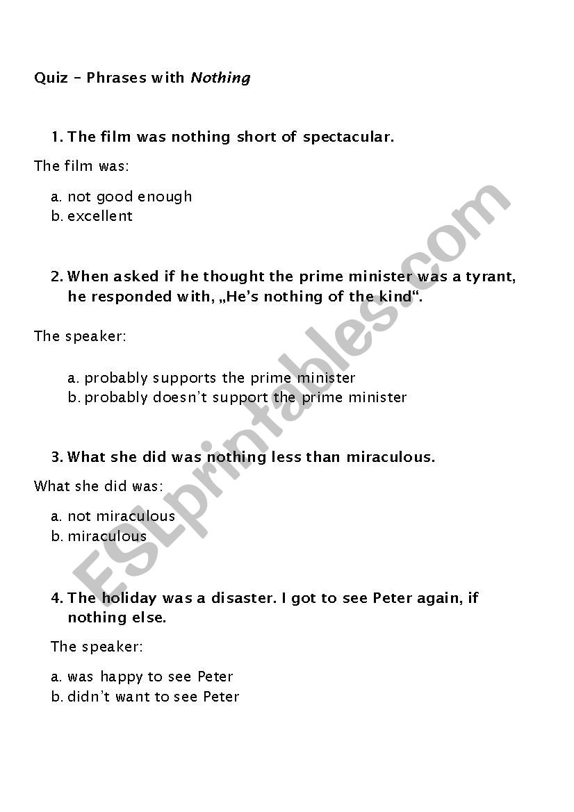 Quiz - Phrases with 