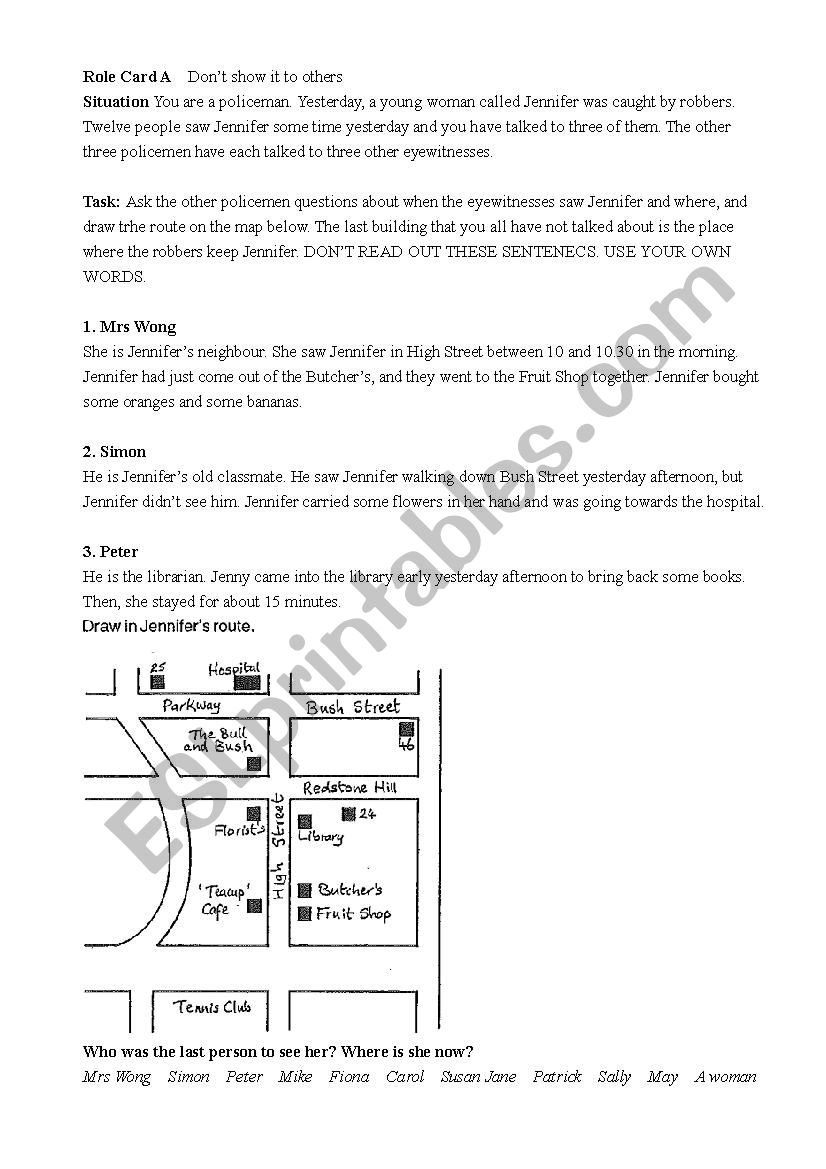 communicative speaking activity