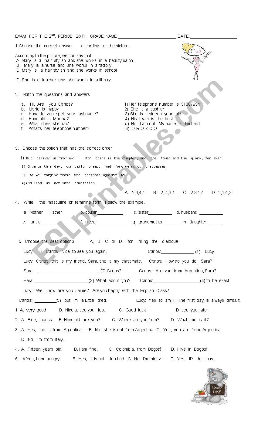 Review worksheet