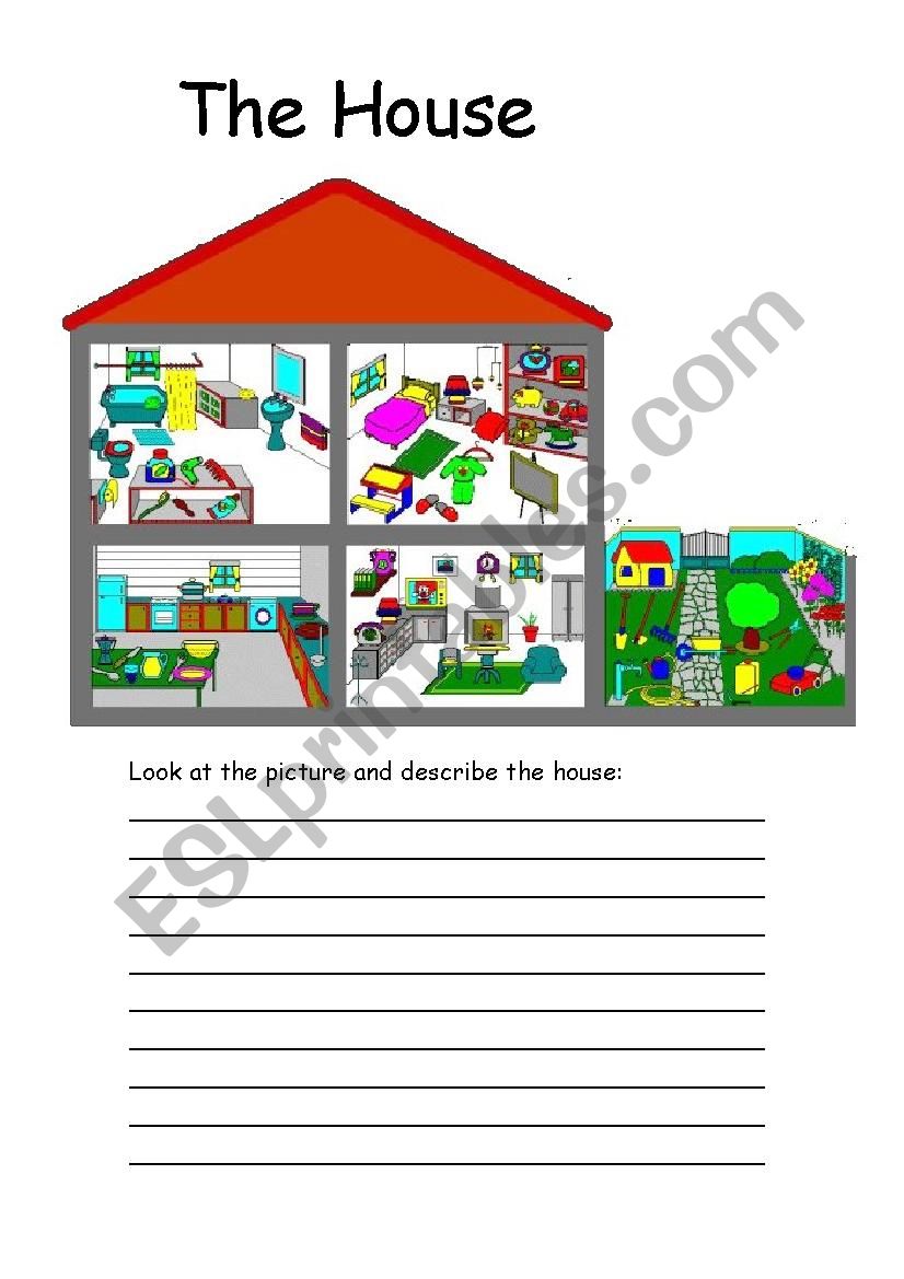 describe the house worksheet