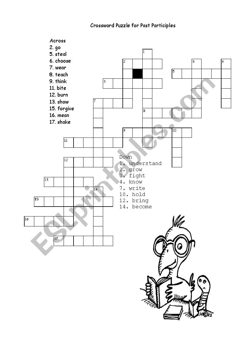 Crossword for Past Participles