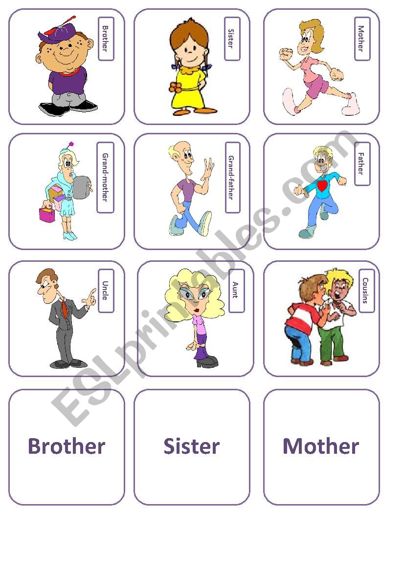 Memory Game worksheet