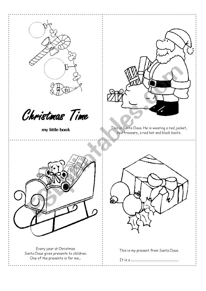 Christmas mini-book for children