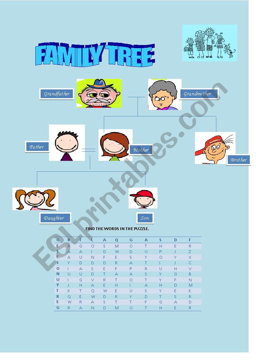 family tree worksheet