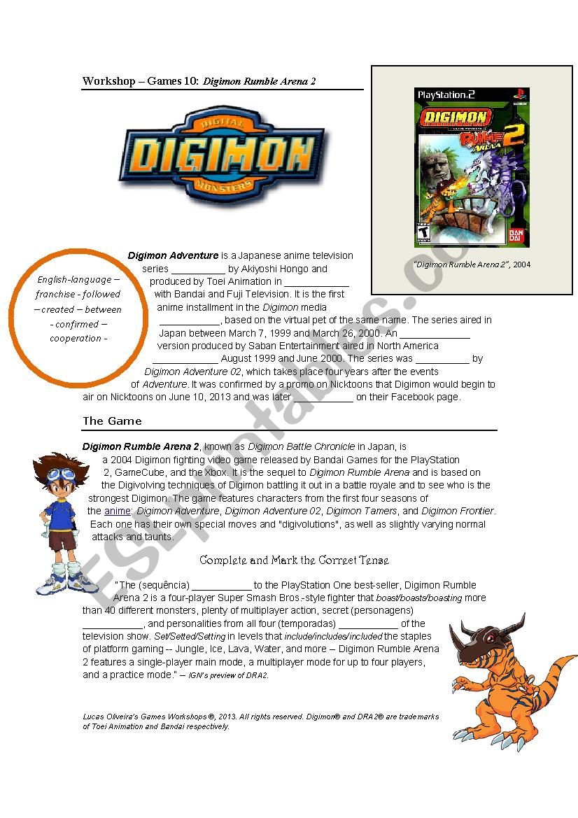 Workshop Games 10 - Digimon Rumble Arena 2