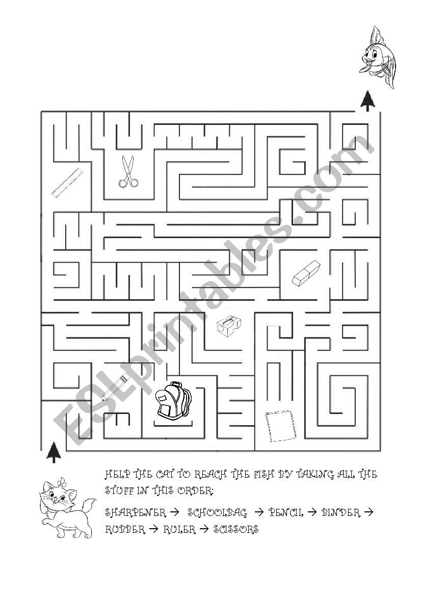 classroom stuff labyrinth worksheet