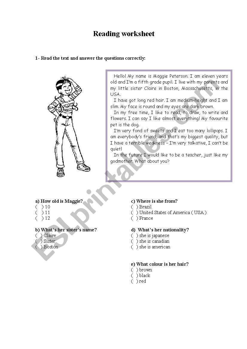 I am like that! worksheet