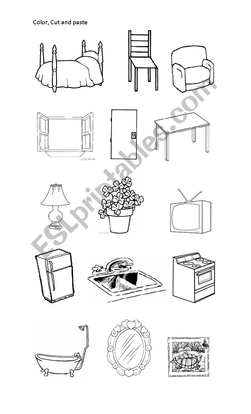 House vocabulary worksheet