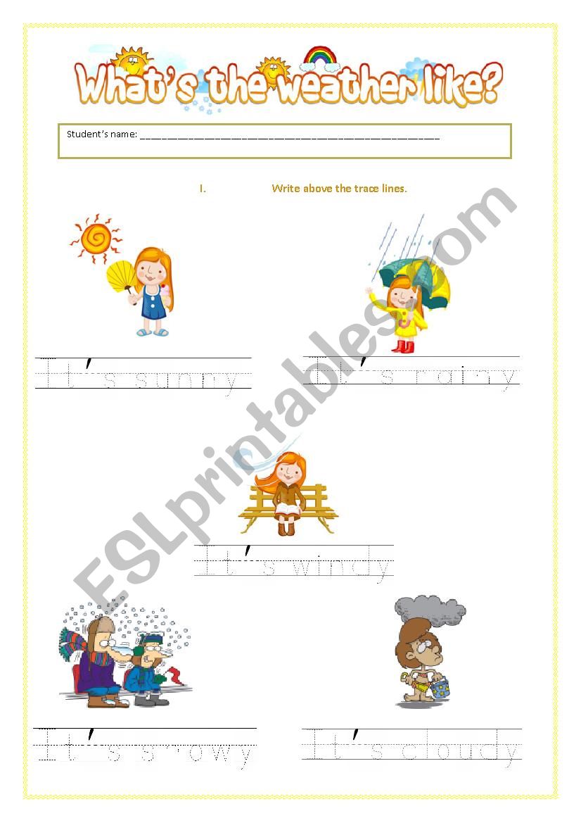 the weather 2 worksheet