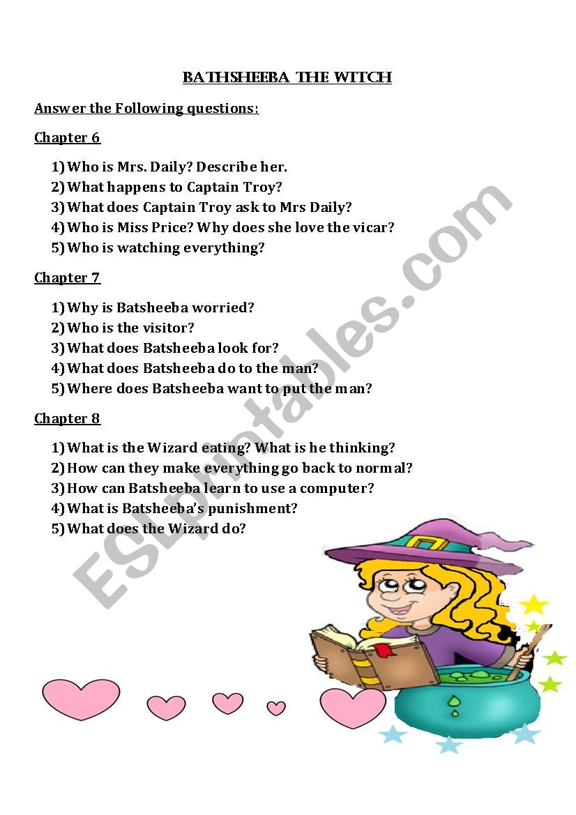 BATHSHEEBA THE WITH READING GUIDE