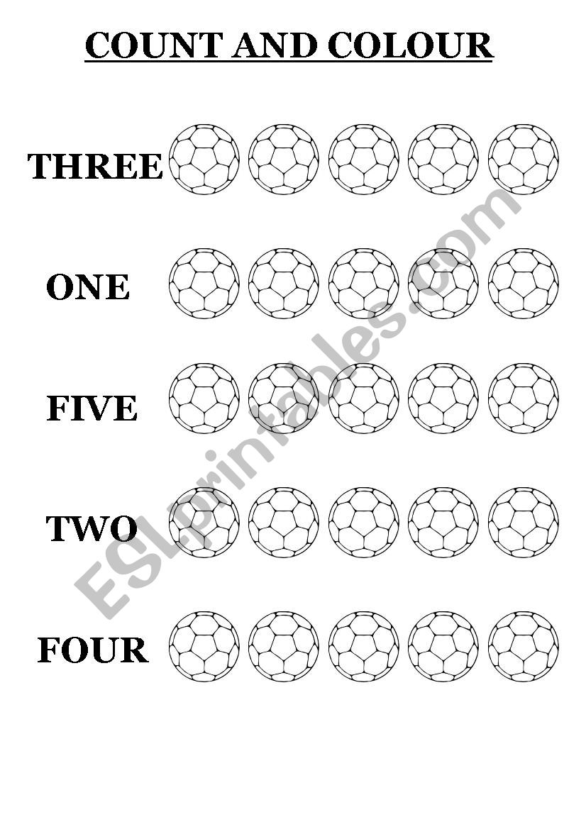 NUMBERS worksheet