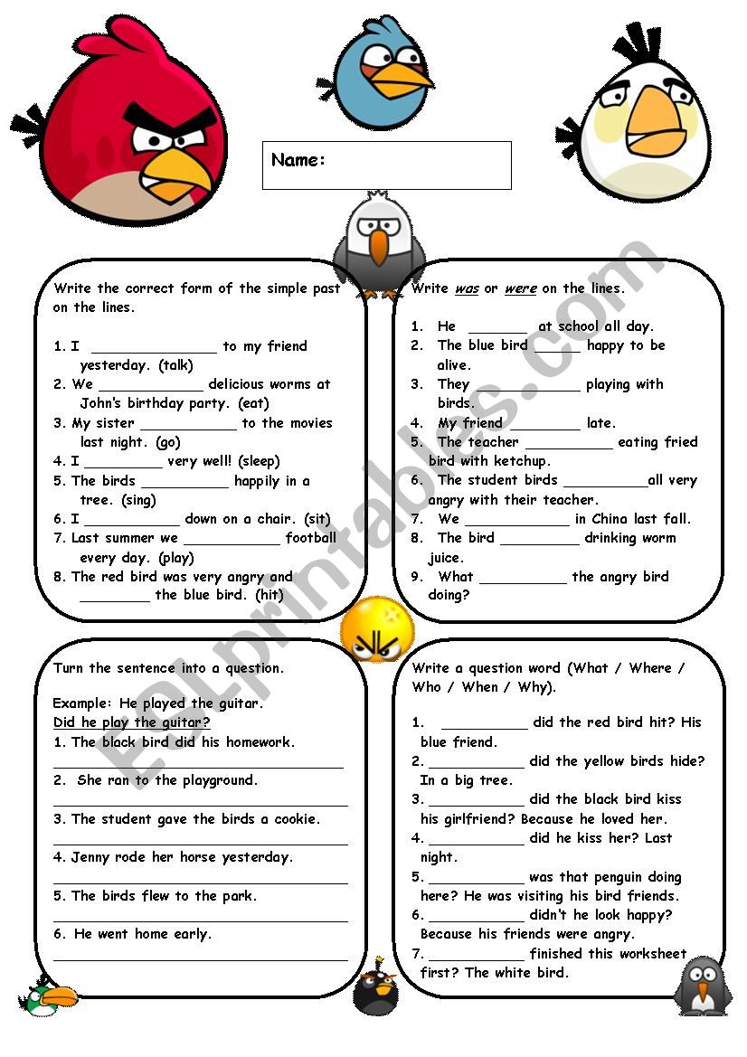 Past Simple and Continuous worksheet