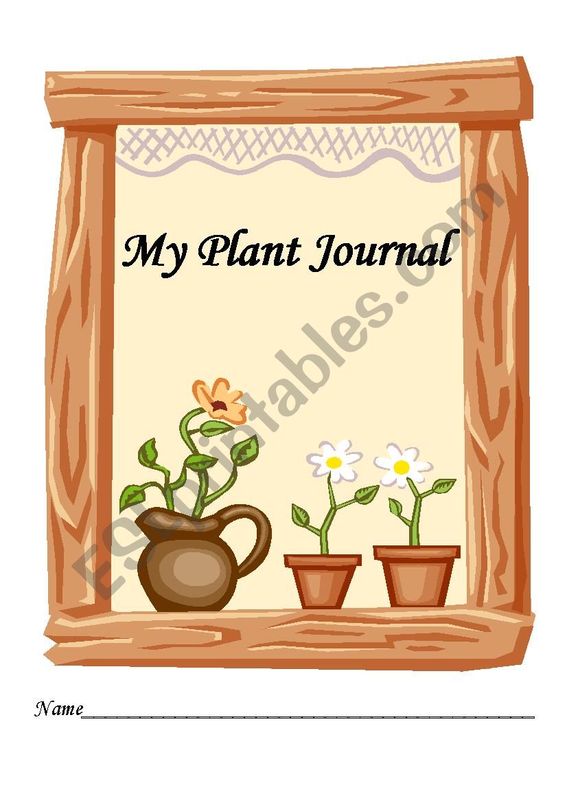 Plant Journal worksheet