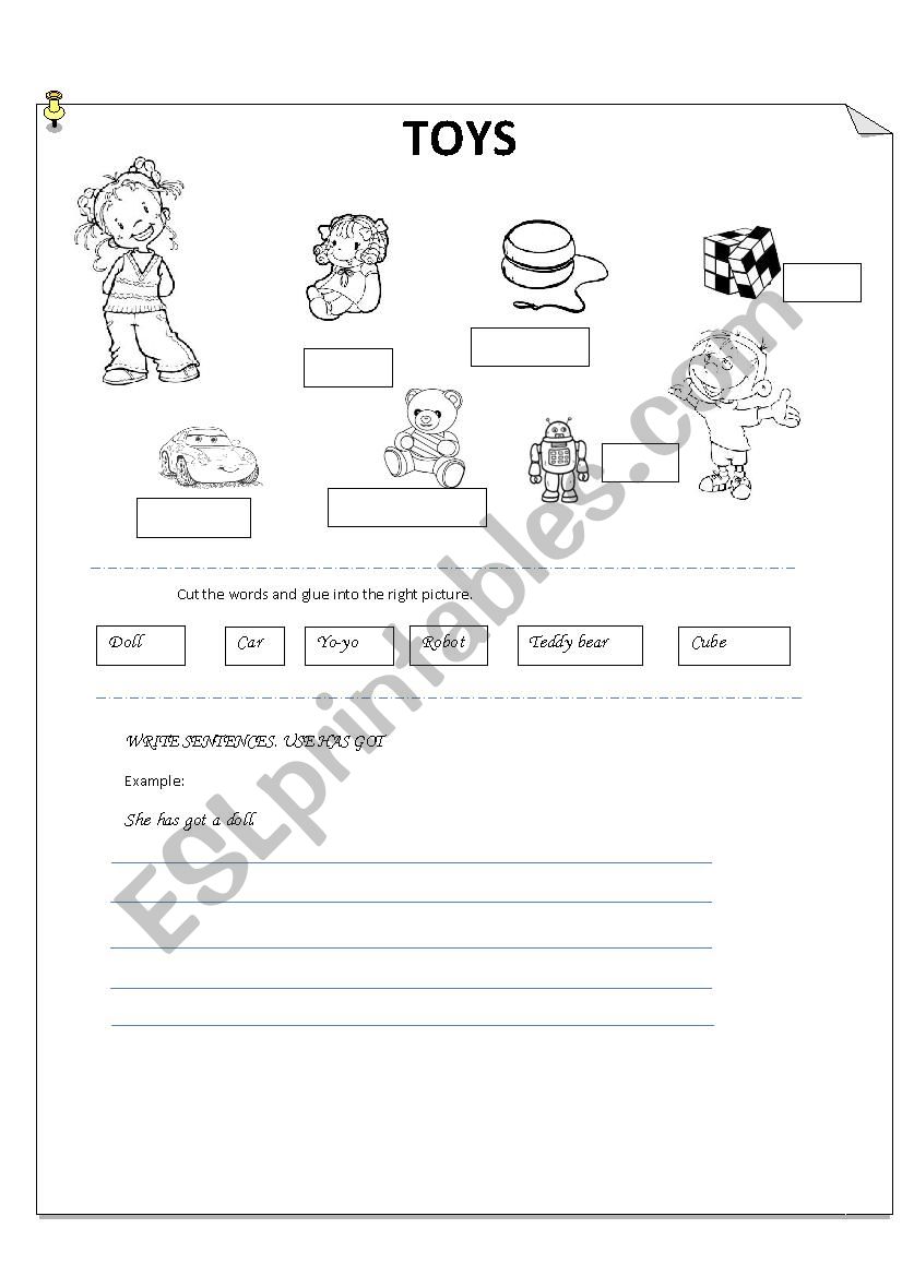 MY TOYS worksheet