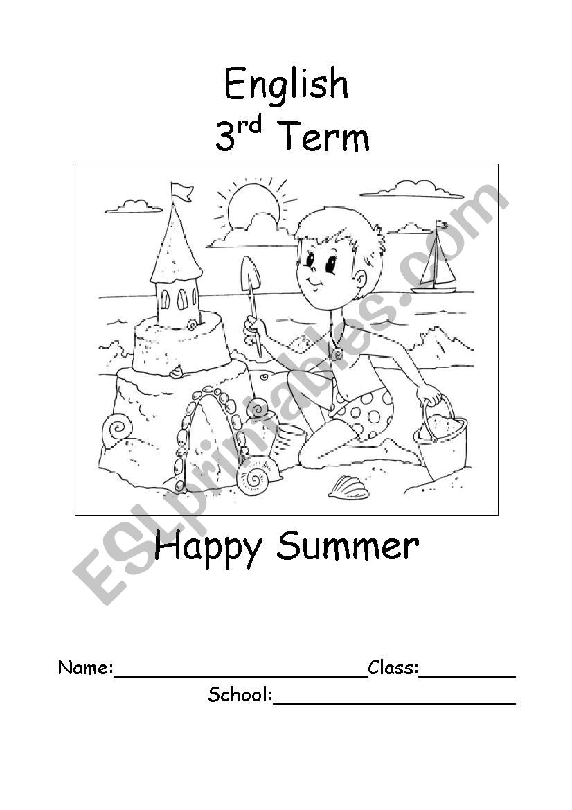 last term cover worksheet