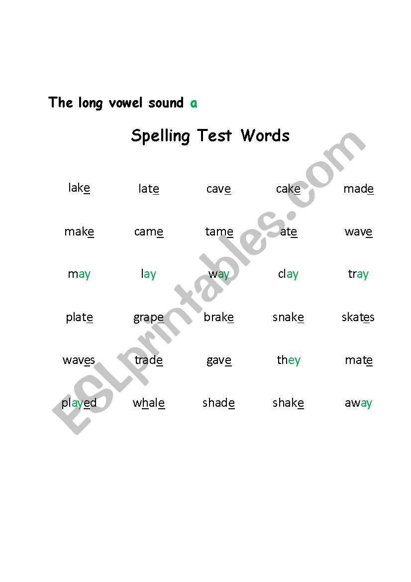 The ´a´ sound - ESL worksheet by First Choice English