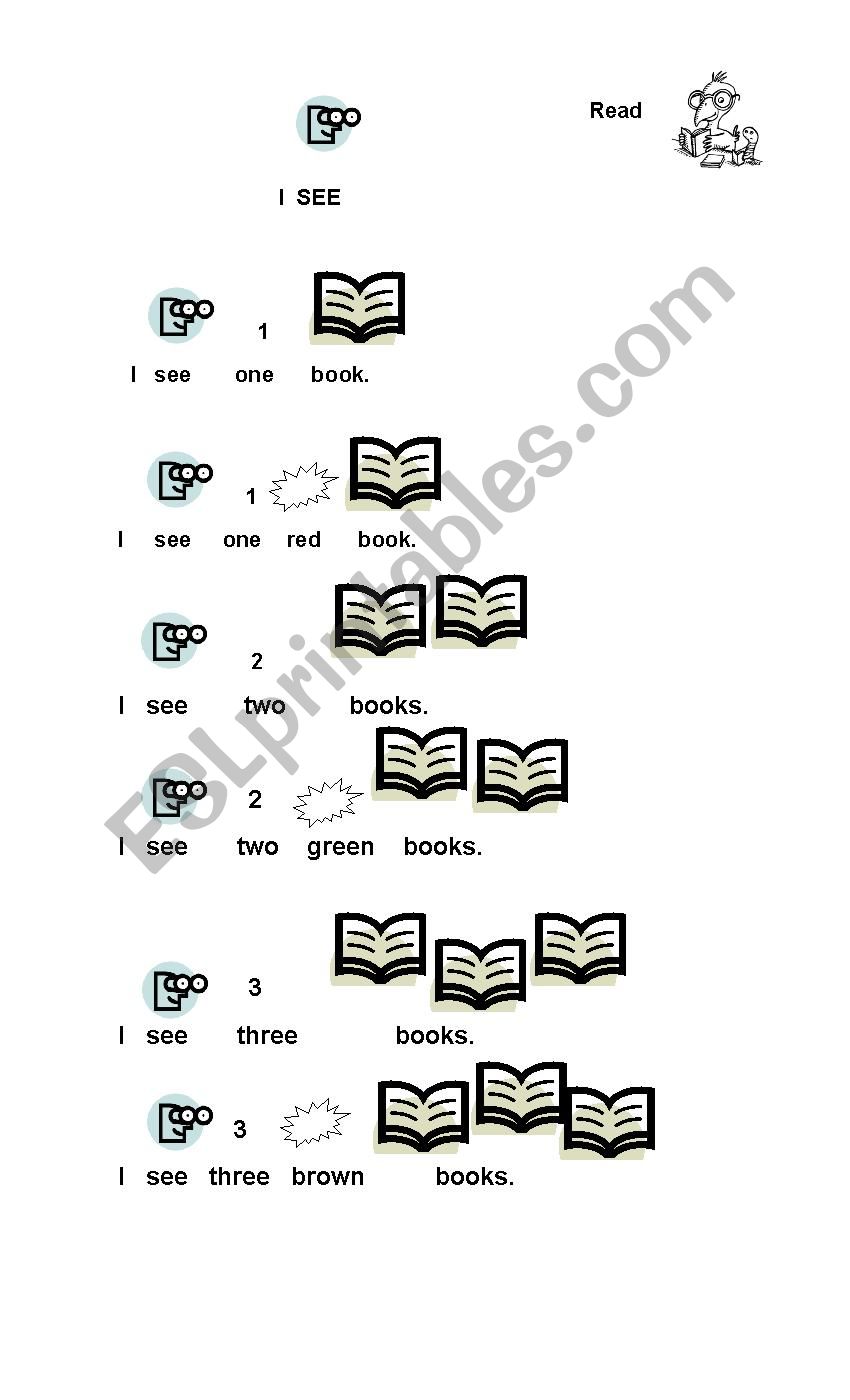 Reading: color, number and object