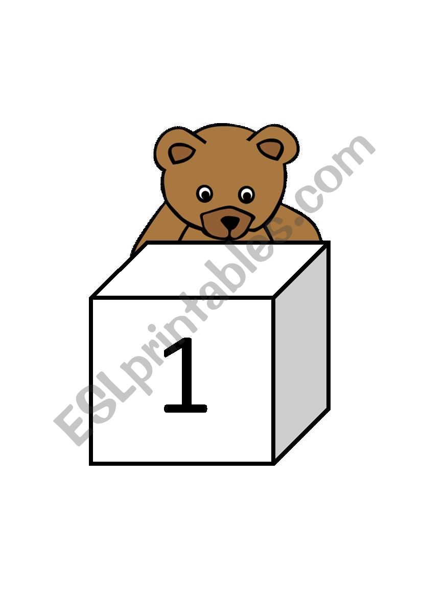 Prepositions of Place - Wheres the bear? Treasure hunt flashcards and worksheet