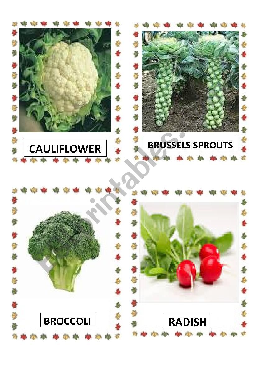 VEGETABLES PART 1 DOC. worksheet