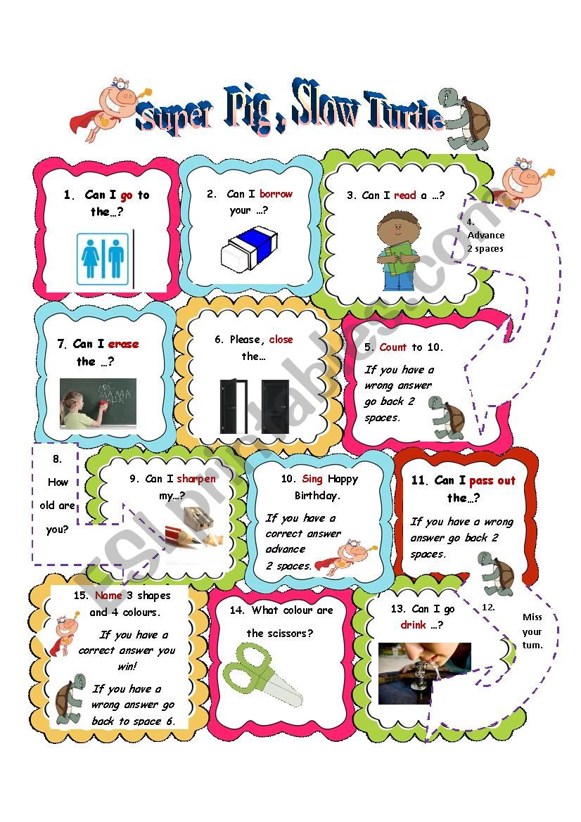 Super Pig, Slow Turtle! worksheet