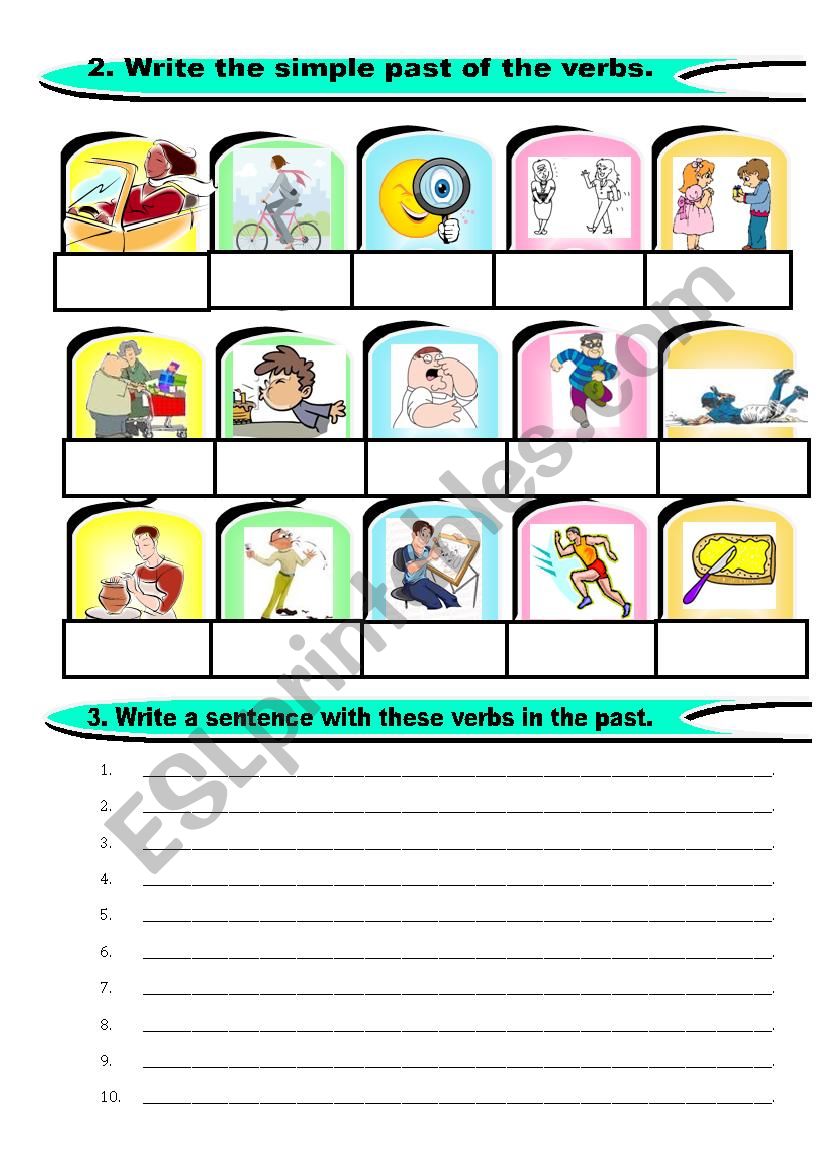 Irregular Past Tense (2 of 2) worksheet