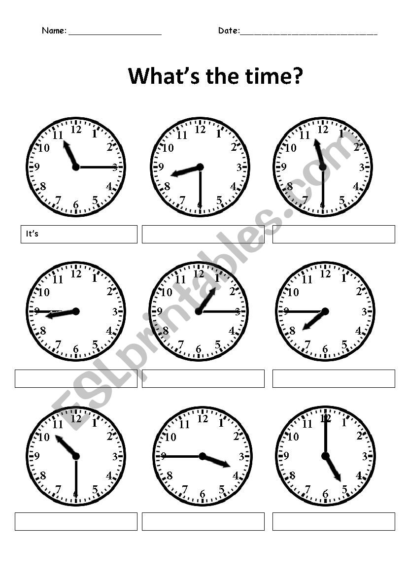 time / present simple / routines