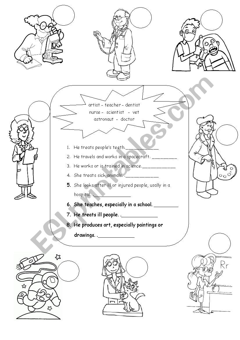 Jobs worksheet