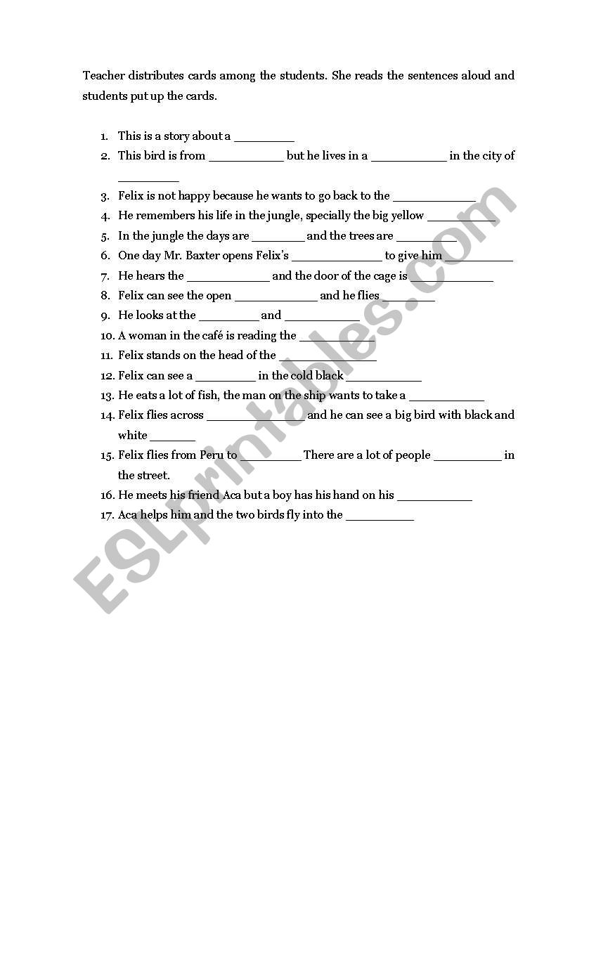 Flying Home - Review Activity worksheet