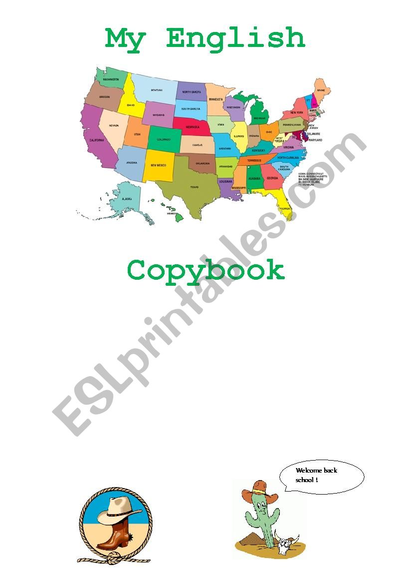 Copybook cover school year 2014