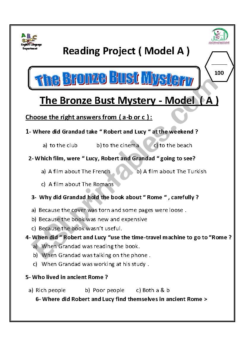 The Bronze Bust Mystery story - Model A 