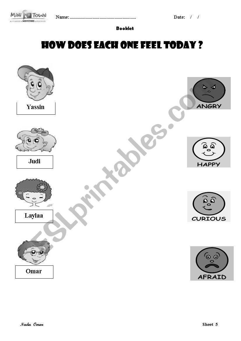 Feelings and emotions  worksheet