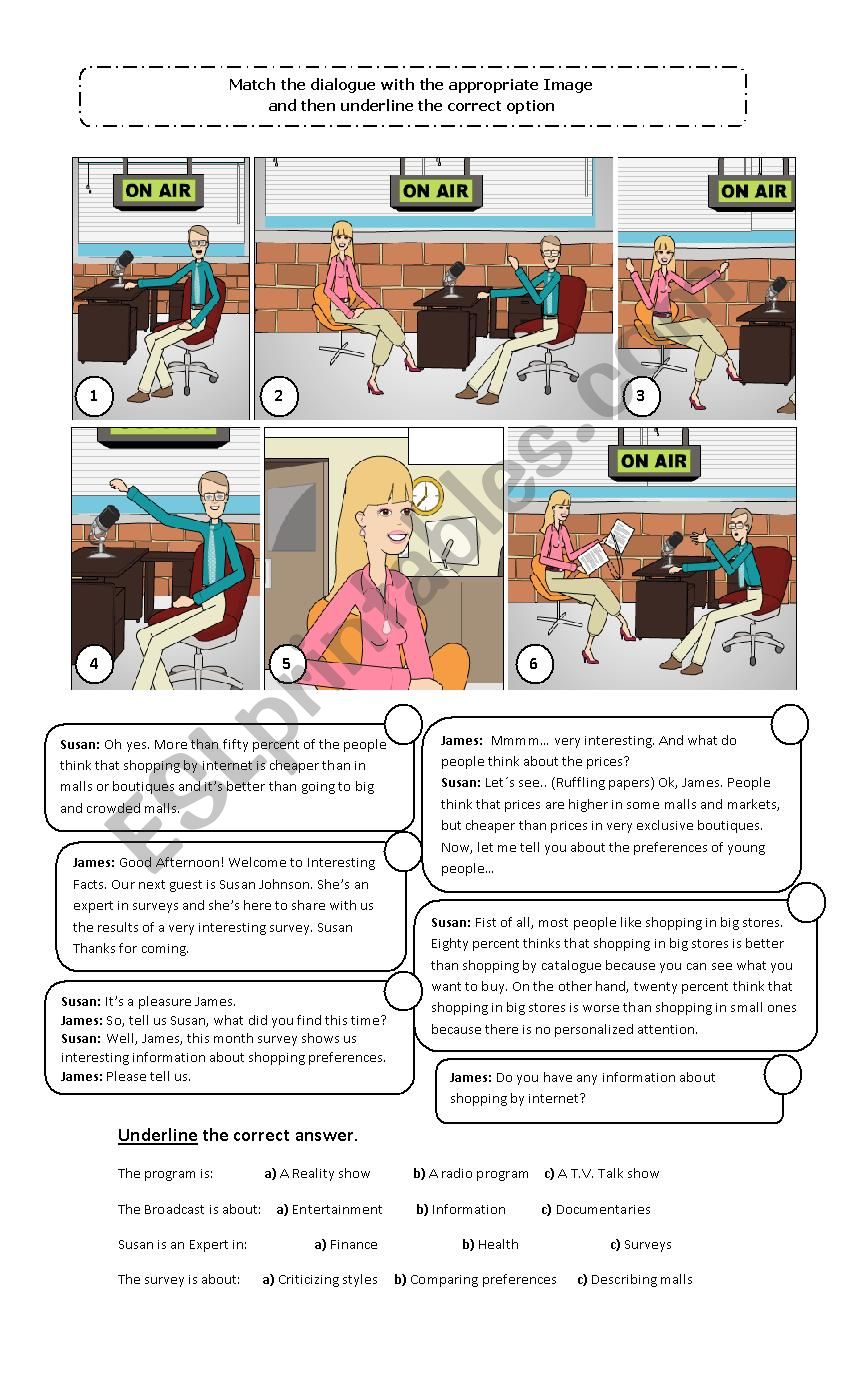 Radio Broadcast worksheet