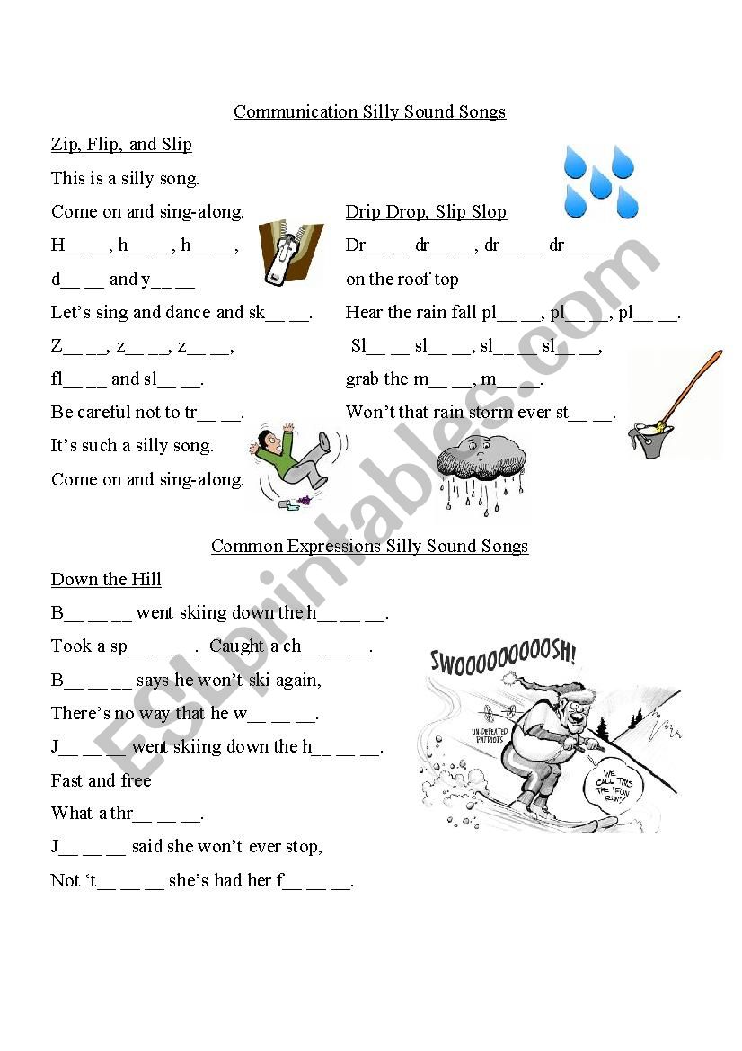 Silly Sound Songs worksheet