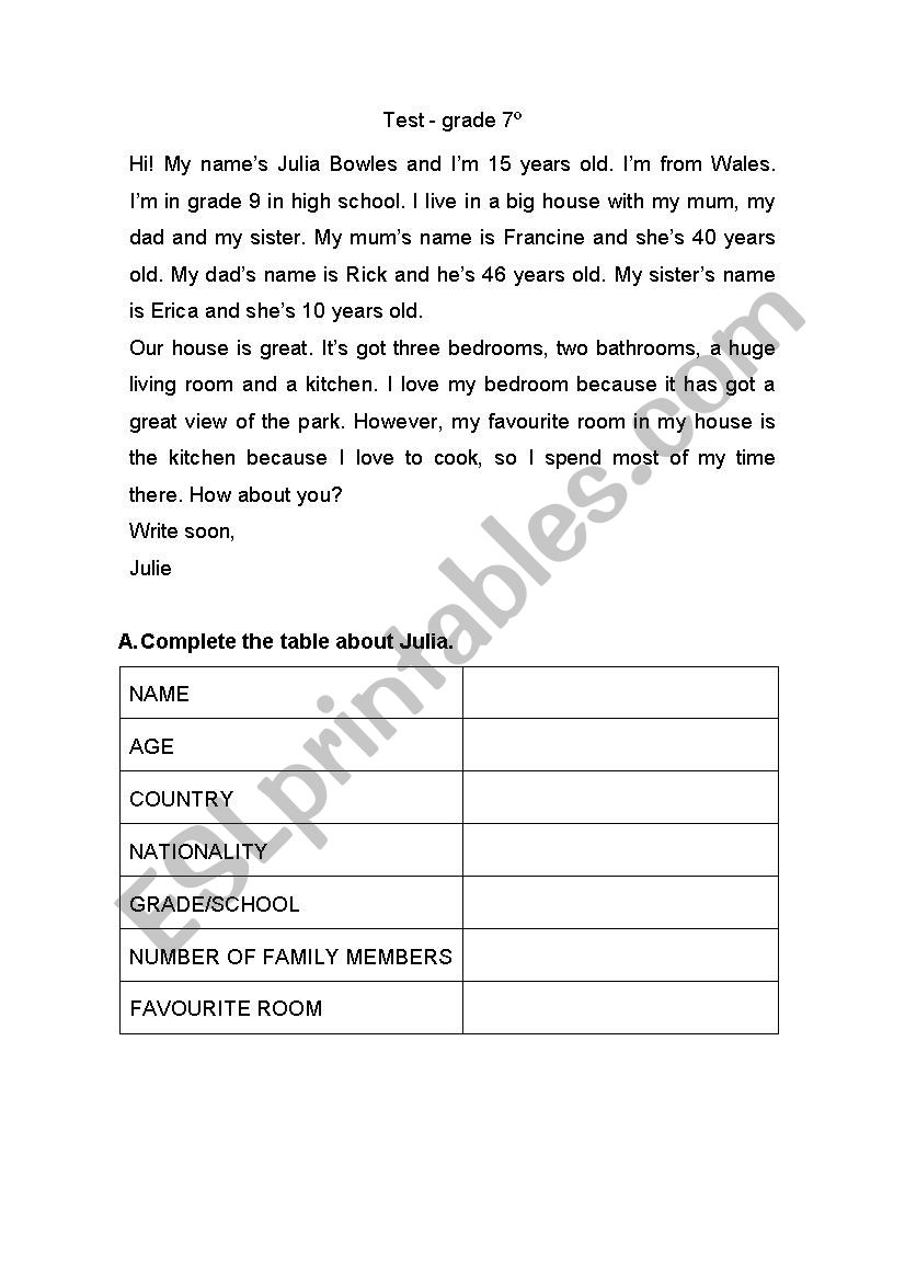 Test 3 Grade worksheet