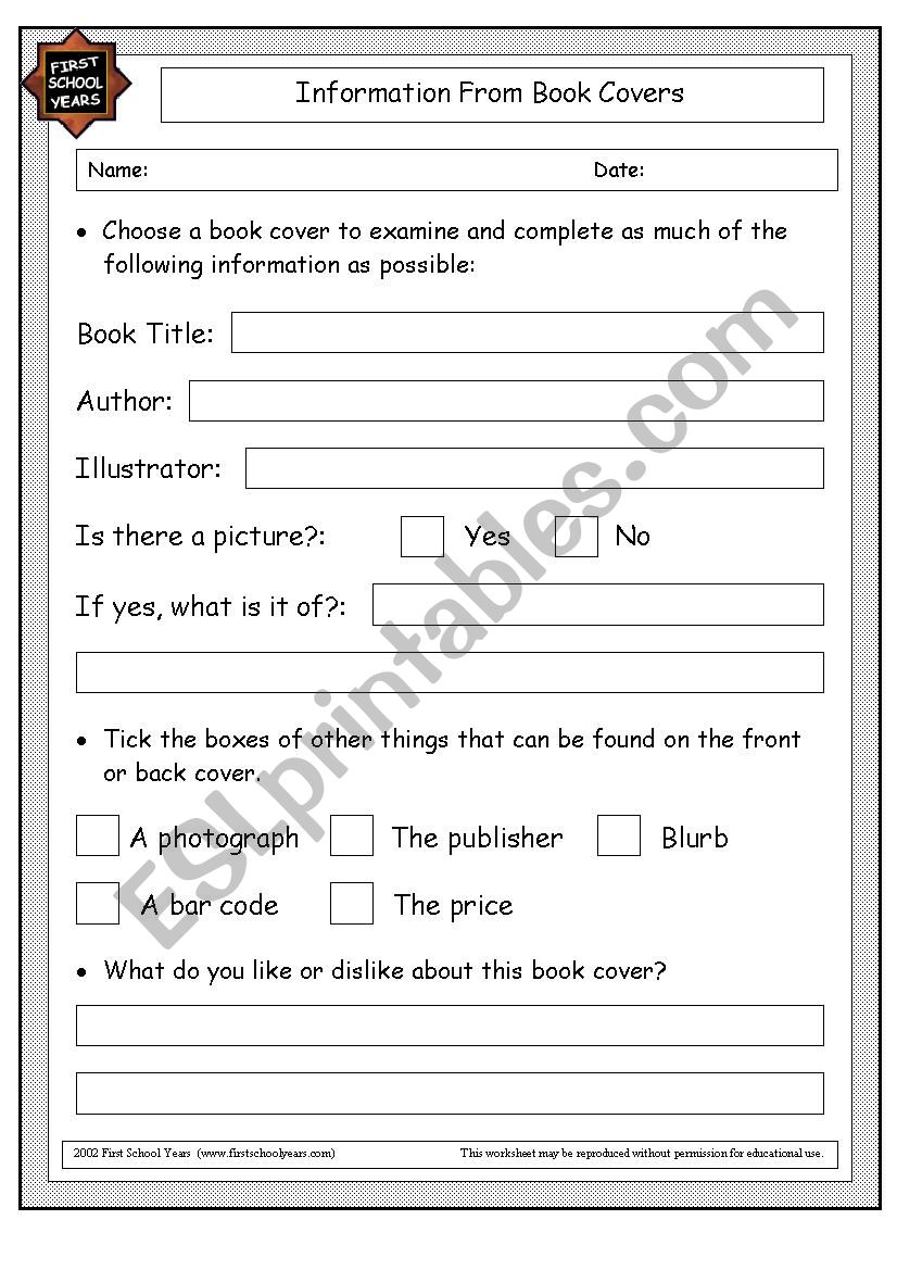 what is it about? worksheet