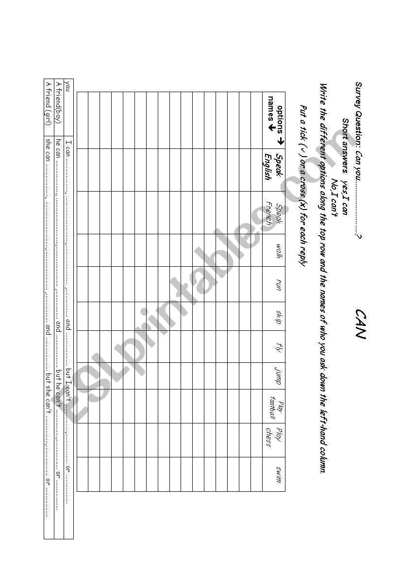 class survey.can worksheet