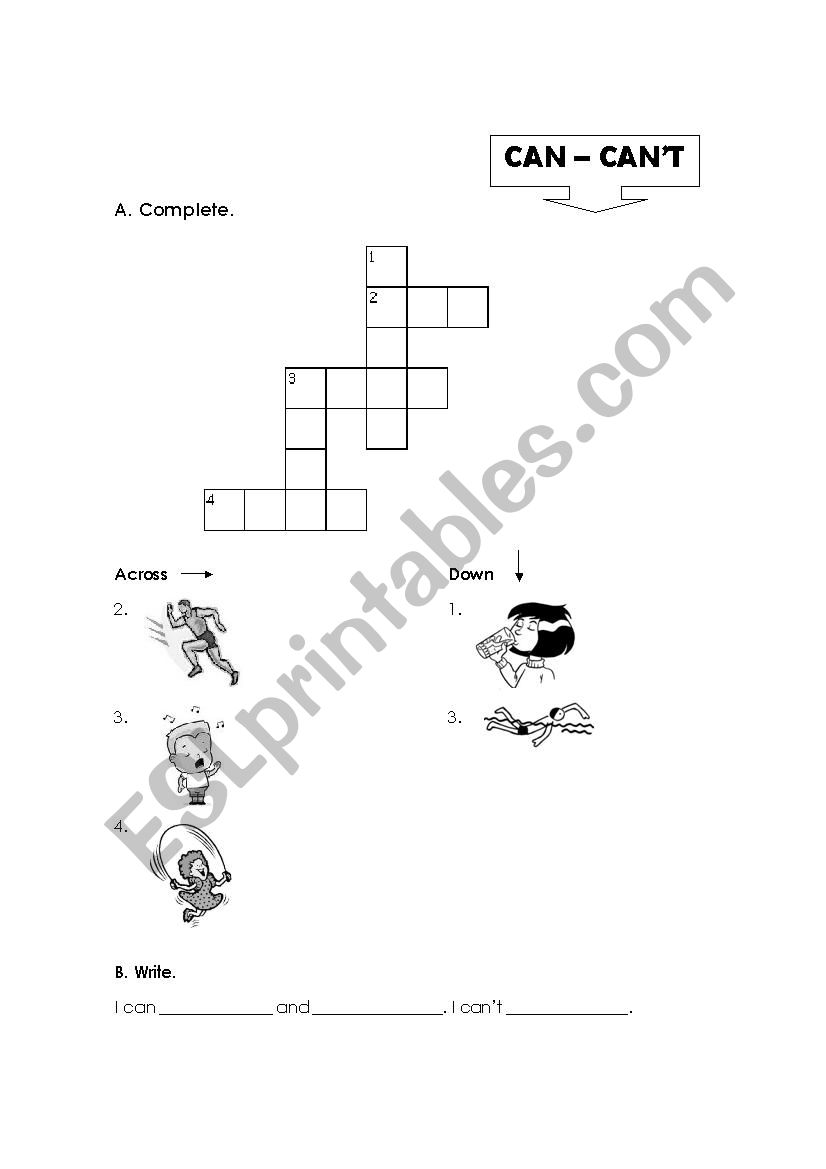 Action verbs  worksheet