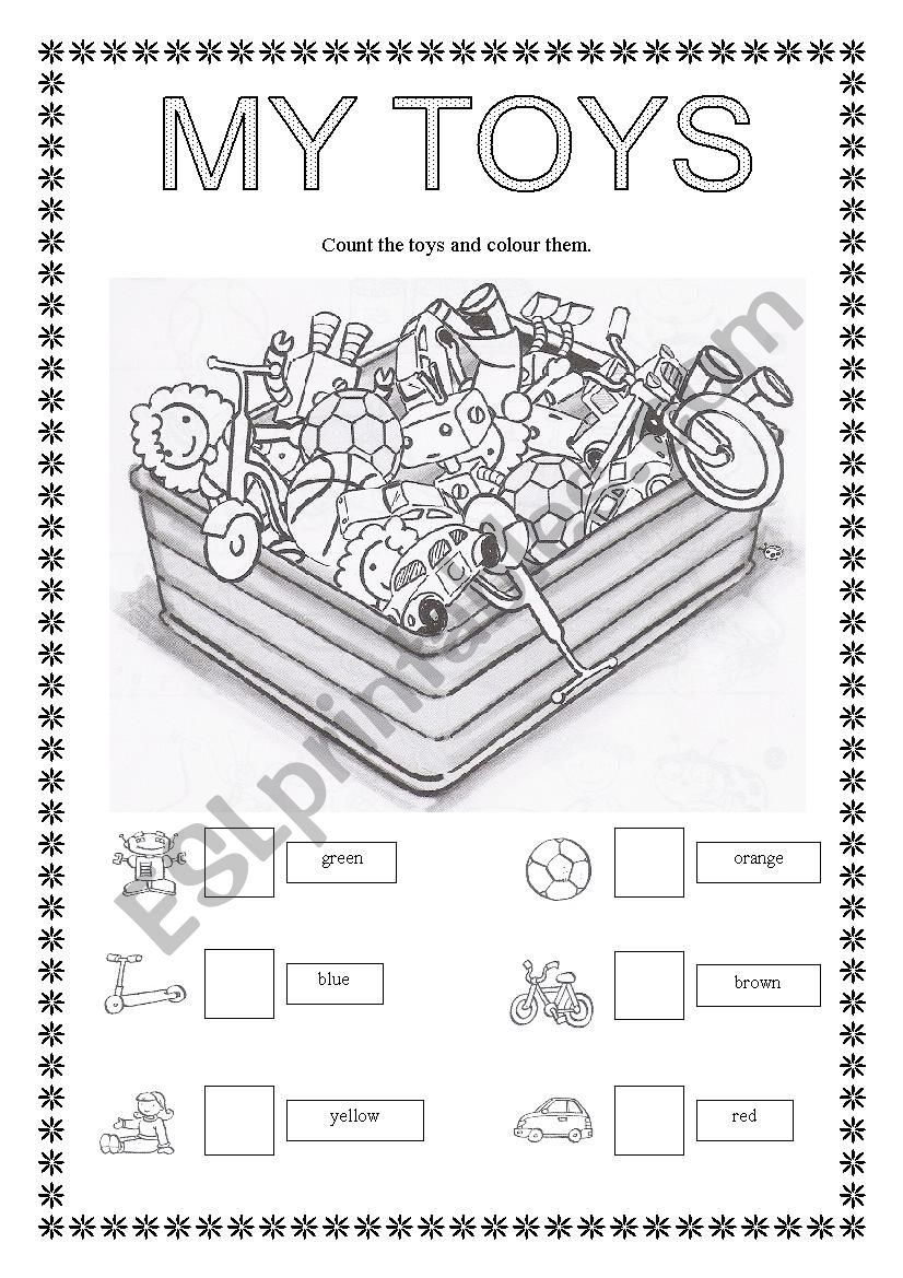 Toys worksheet