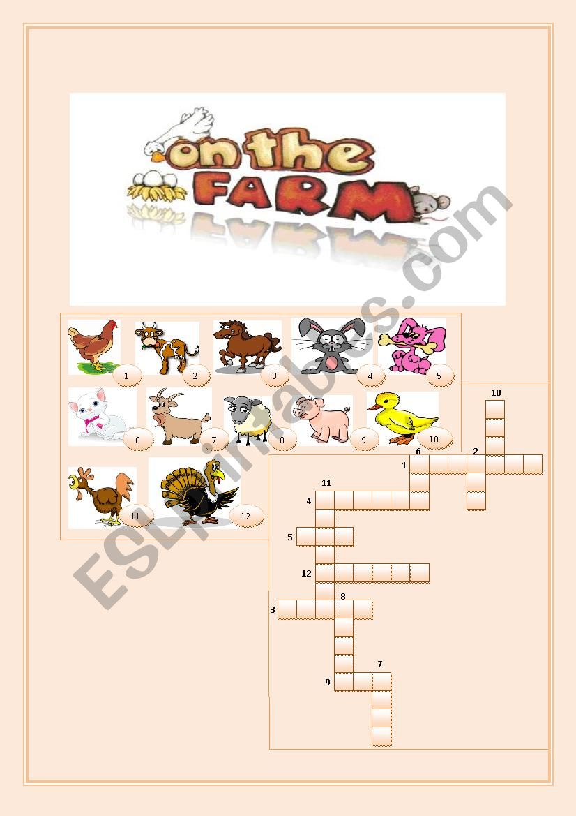 Farm Animals worksheet