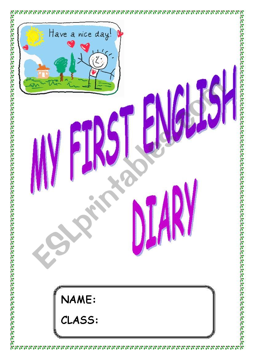 diary worksheet