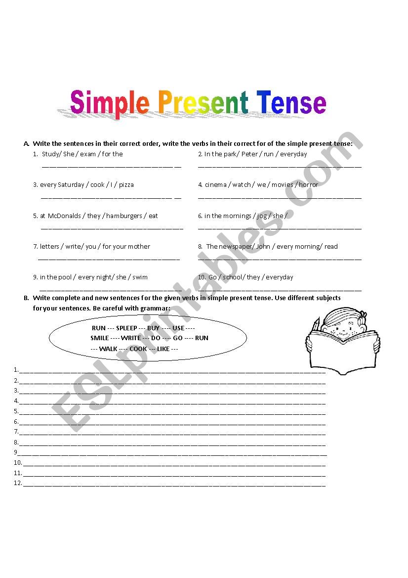 Simple Present Tense  worksheet